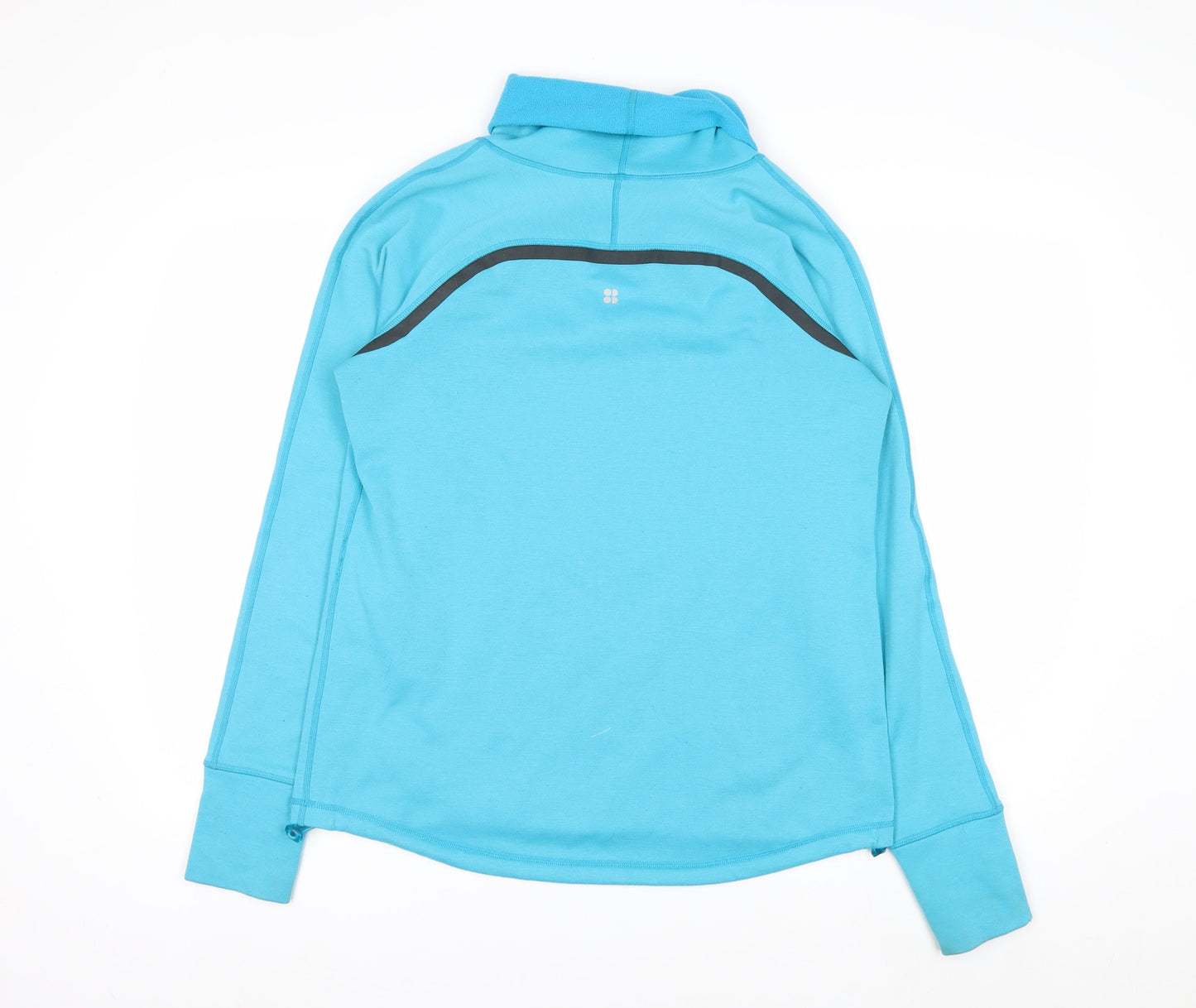 Sweaty Betty Women Blue Small Pullover Sweatshirt Polyester Wool Blend