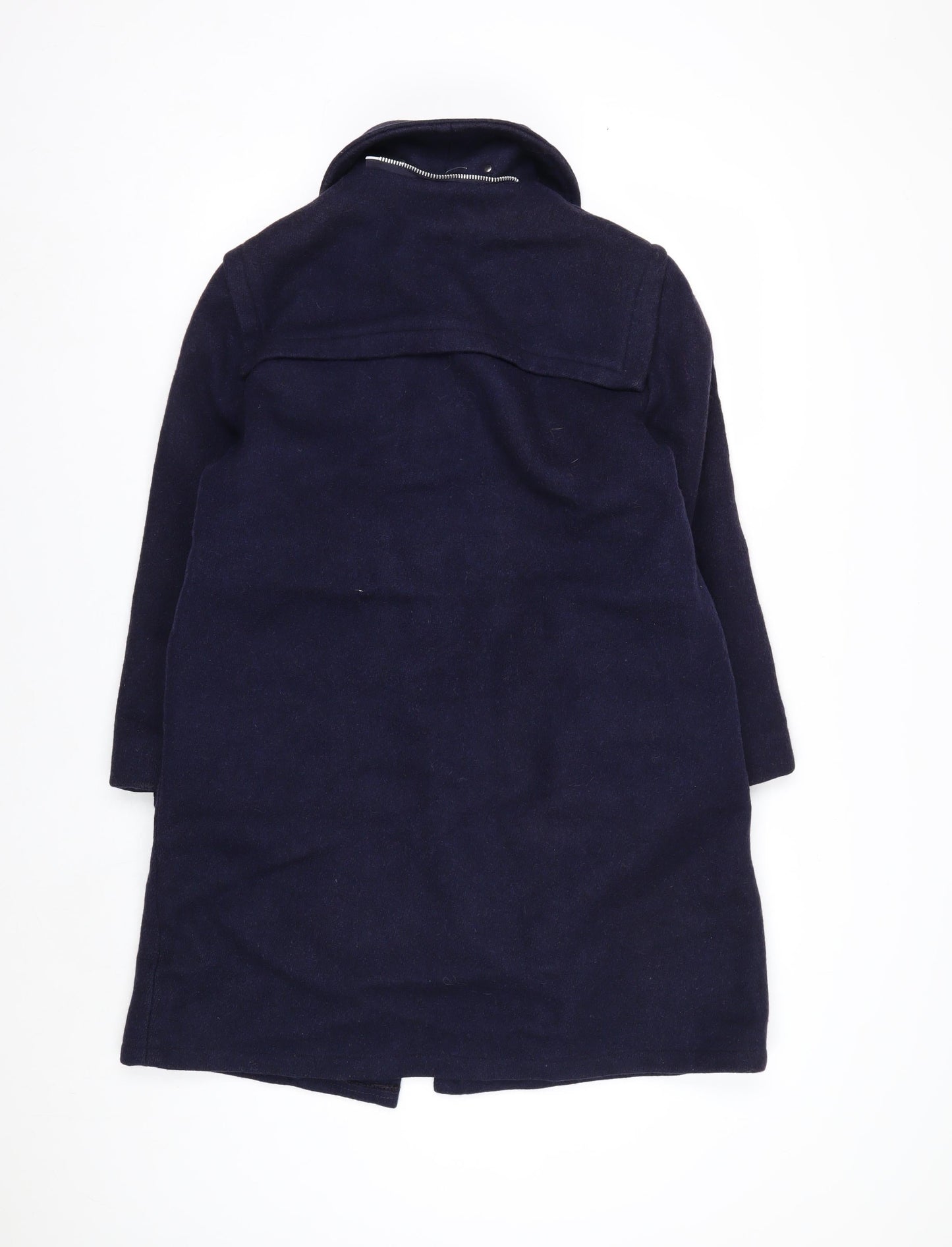 Lady Barry Girls Blue Wool Duffle Coat 9-10 Years Long Hooded Classic Style