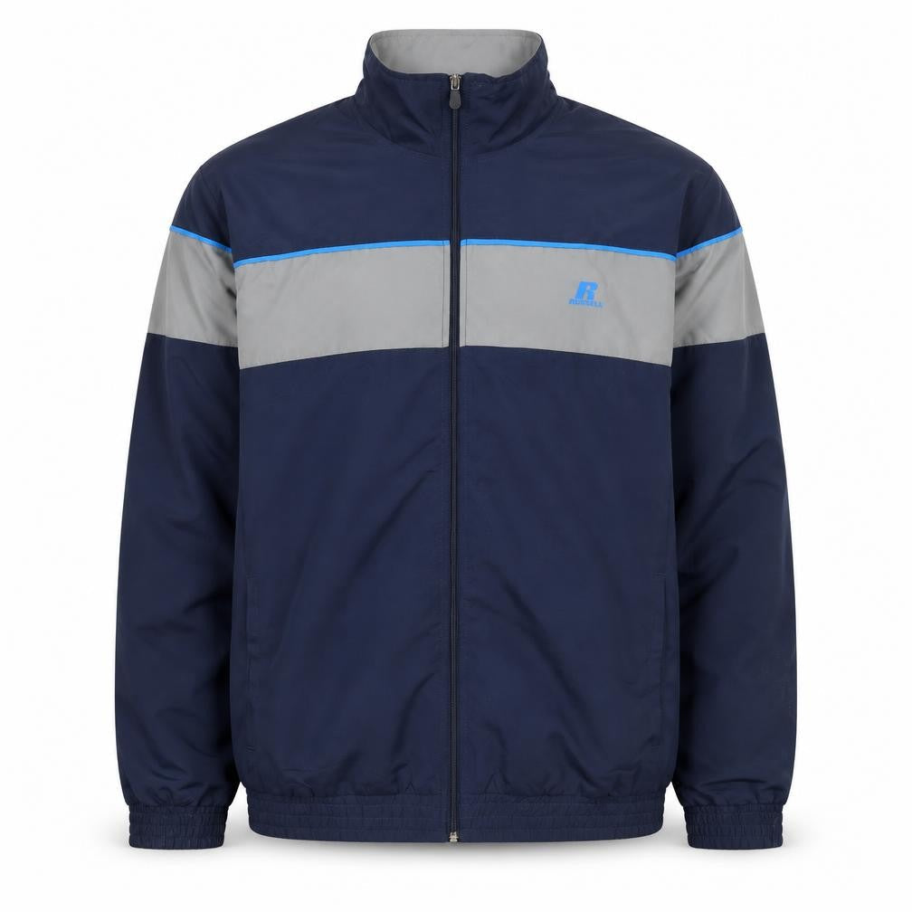 Russell Athletic Men's Blue Grey XL Windbreaker Jacket