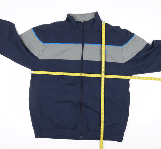 Russell Athletic Men's Blue Grey XL Windbreaker Jacket