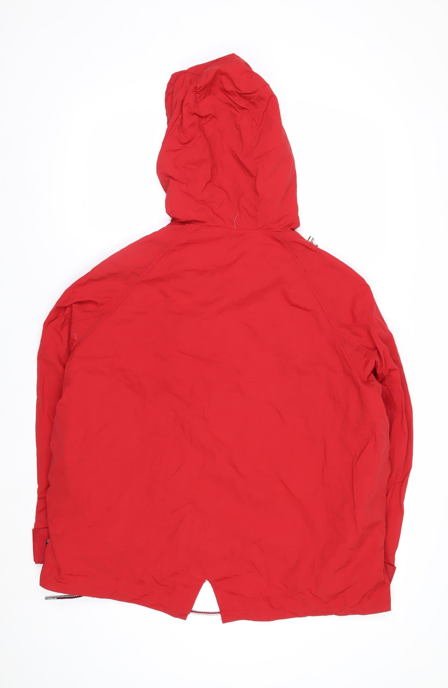 Tommy Hilfiger Men's Red Hooded Nylon Parka Jacket XS