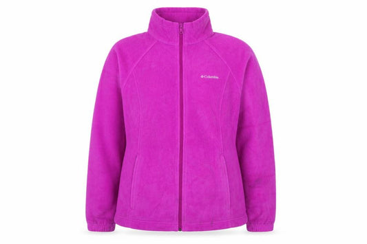 Columbia Women’s Pink Full Zip Fleece Sweatshirt L Warm Outdoor