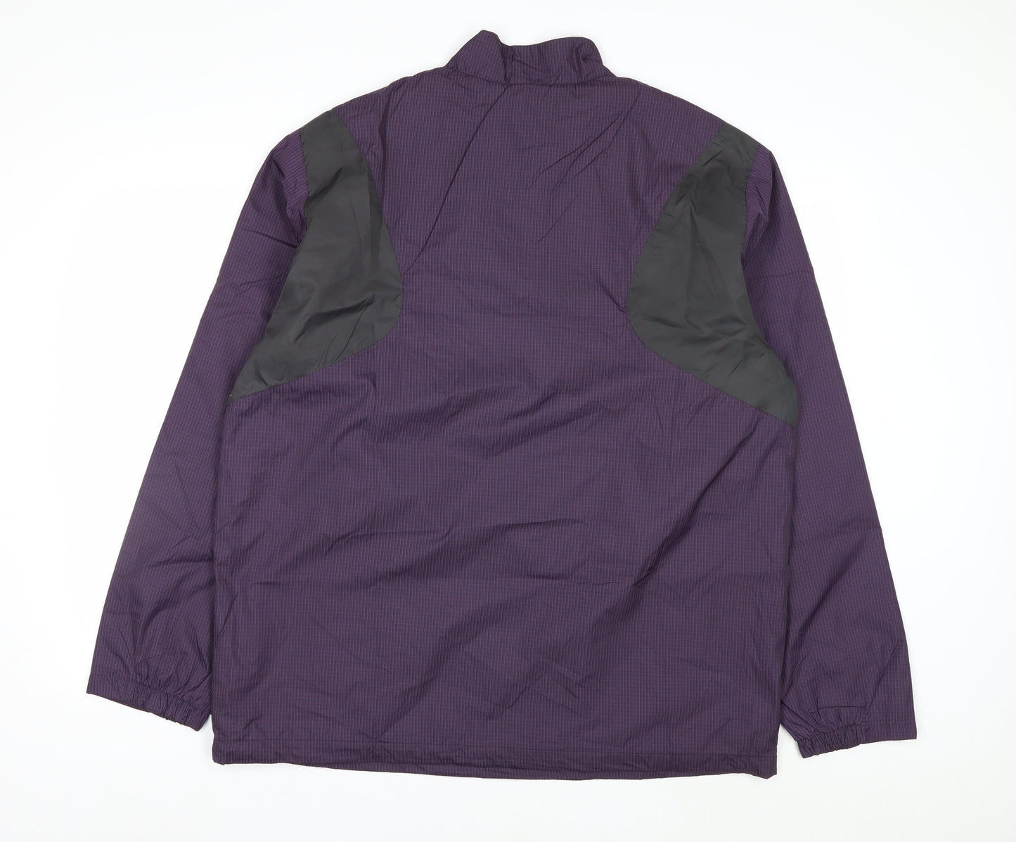 North End Men's Purple Windbreaker Jacket L Lightweight Outdoor