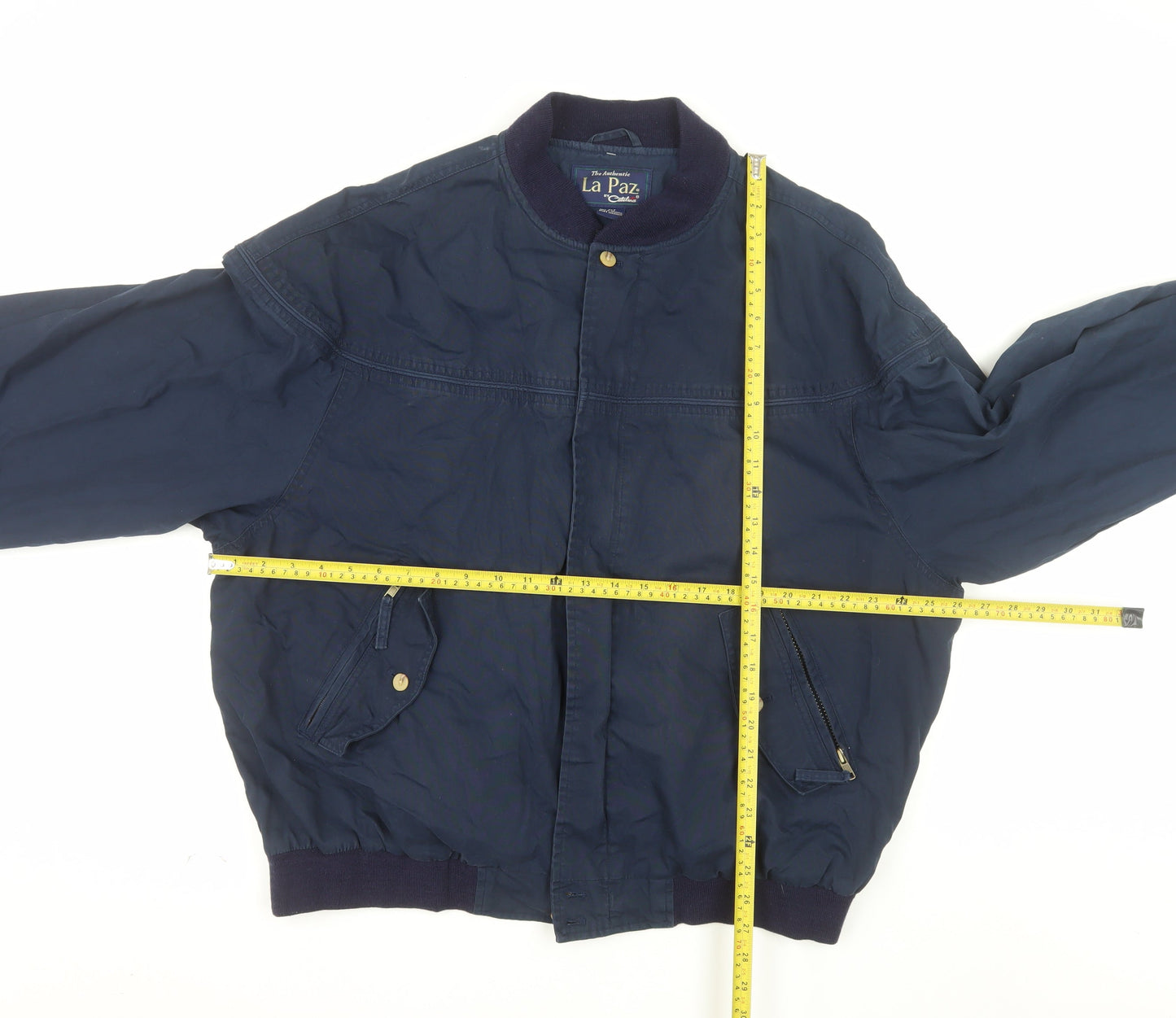 La Paz by Catalina Men's Navy Bomber Jacket XLT Cotton Blend
