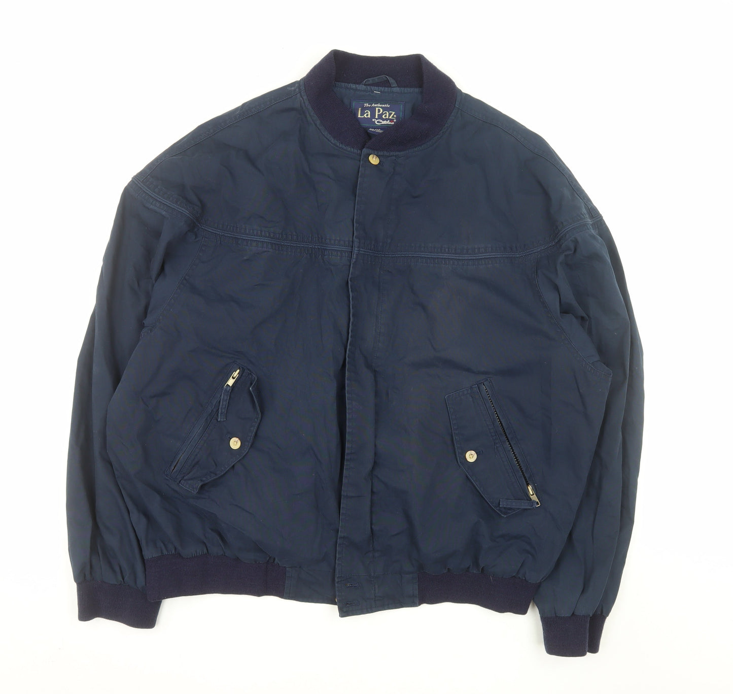 La Paz by Catalina Men's Navy Bomber Jacket XLT Cotton Blend