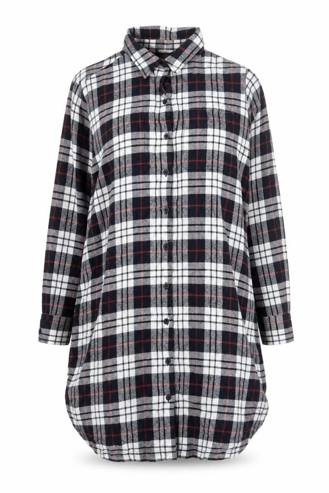 John Lewis Women’s Multicoloured Flannel Button-Up Shirt Size 16