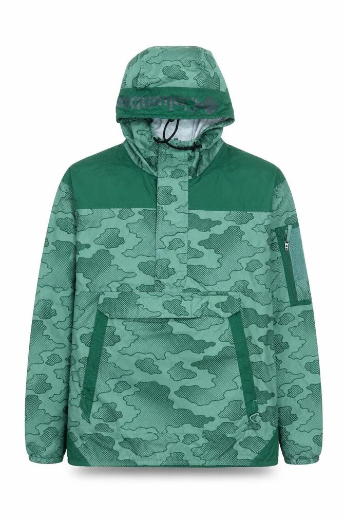 Columbia Men’s Green Camouflage Anorak Windbreaker Jacket S