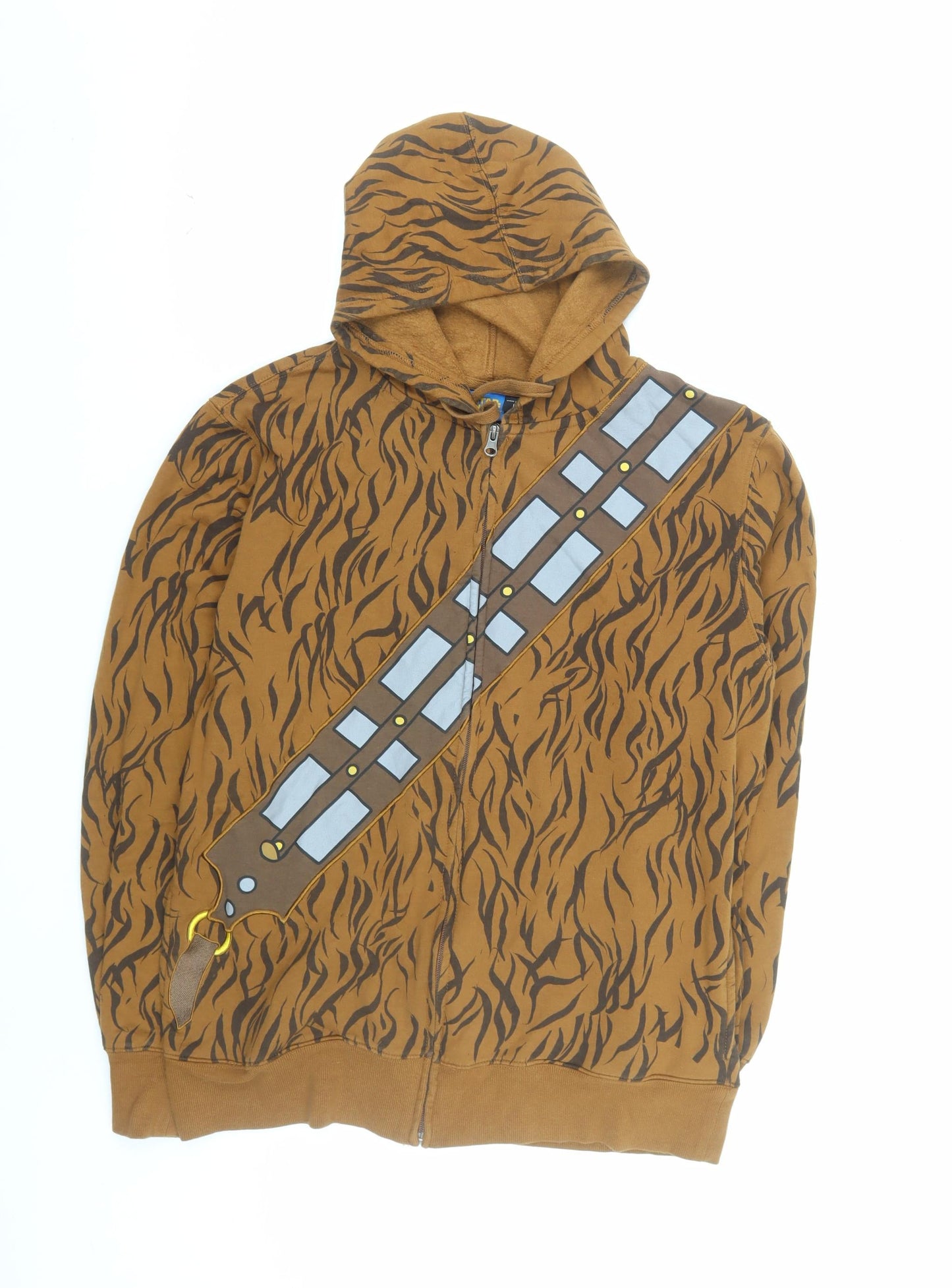 Star Wars Men’s Brown Chewbacca Full Zip Hoodie L