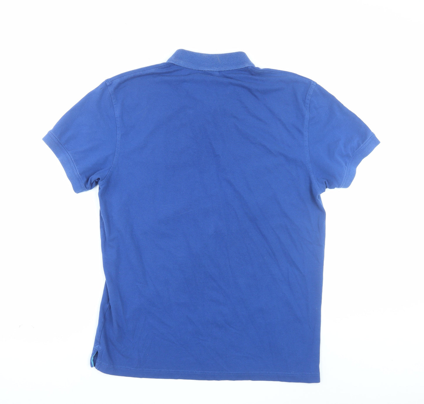 Gant Men's Blue XL Cotton Polo Shirt Short Sleeve Classic Fit