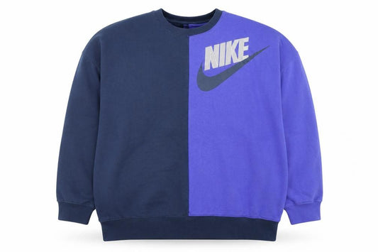 Nike Men’s Blue Two-Tone Logo Sweatshirt M Pullover