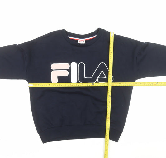 Fila Women's Navy Blue Small Pullover Sweatshirt