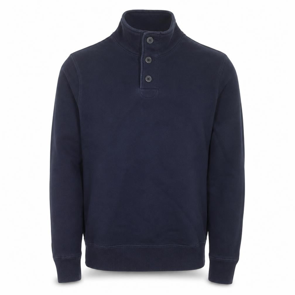Polo Ralph Lauren Men's Navy Button Henley Sweatshirt Size S