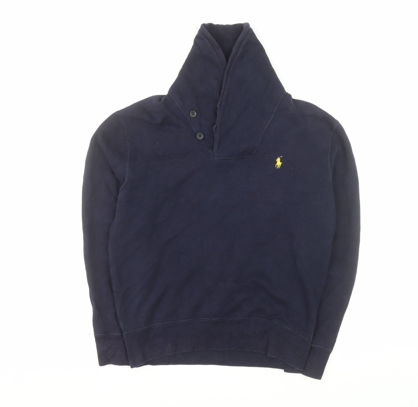 Polo Ralph Lauren Men's Navy Button Henley Sweatshirt Size S