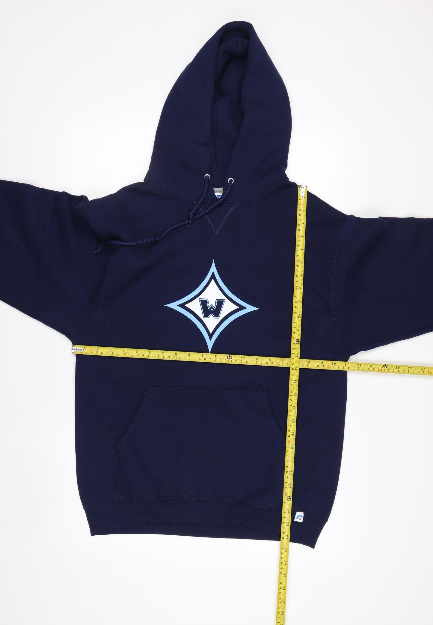 Russell Athletic Men’s Blue Pullover Hoodie M Baseball Sportswear