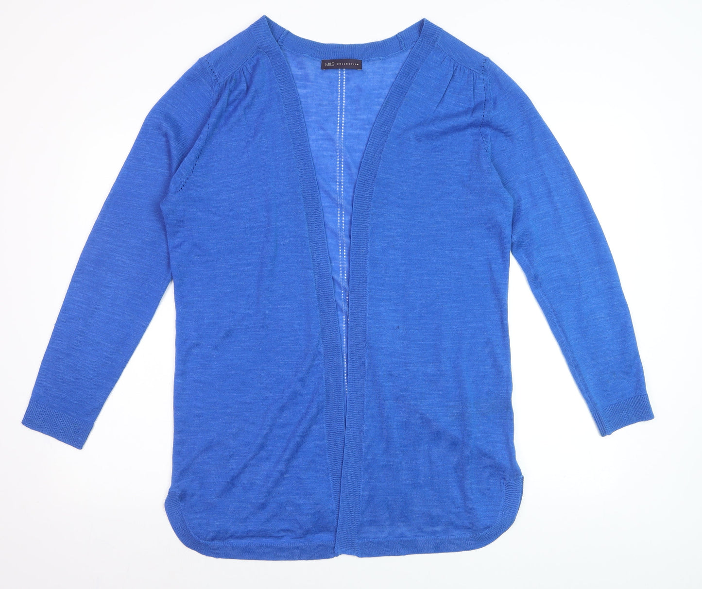 Marks and Spencer Women’s Blue Lightweight Open Knit Cardigan Size L