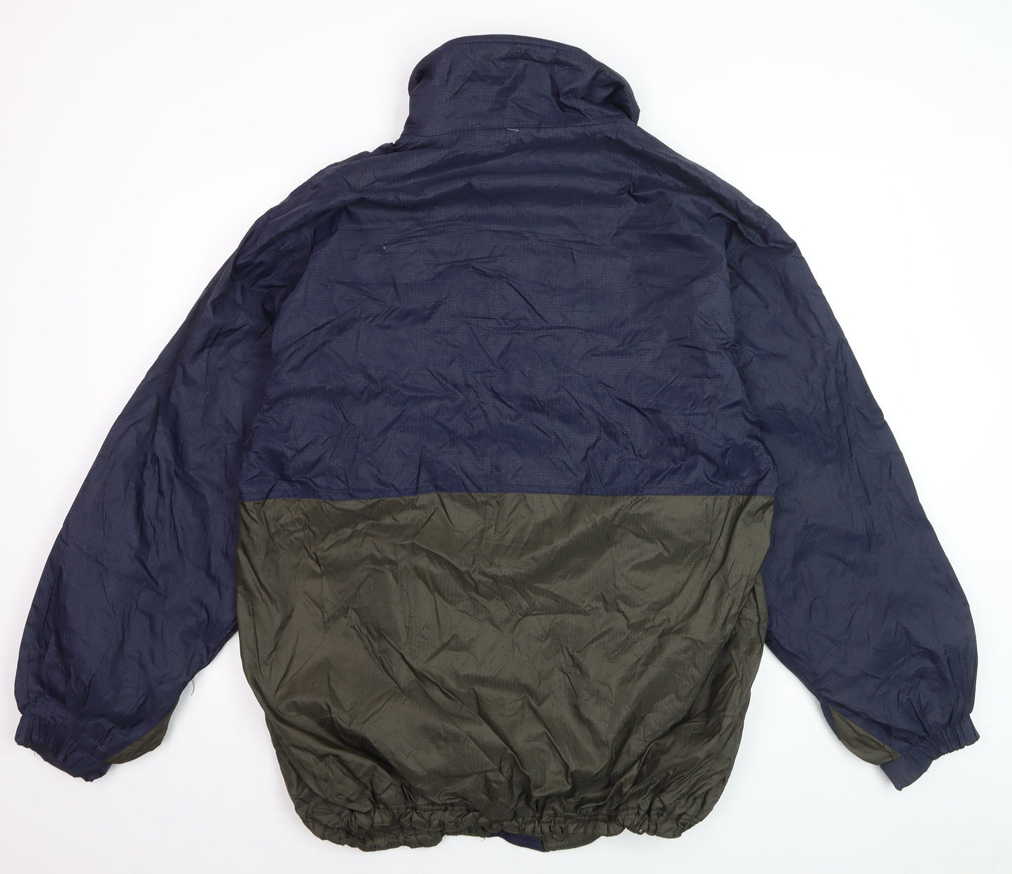Cherokee Men's Blue Windbreaker Jacket M Nylon Zip Casual