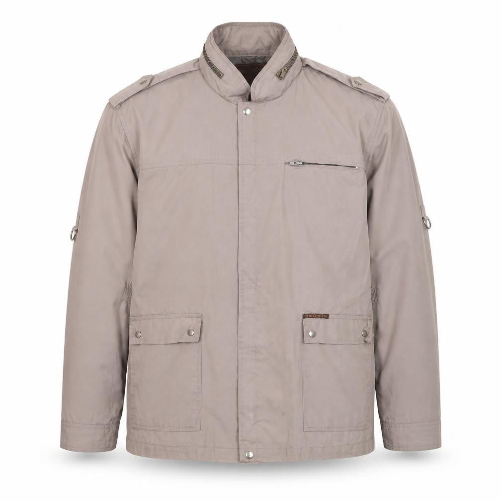 Serge Saint Yves Men's Beige XL Military Cotton Jacket