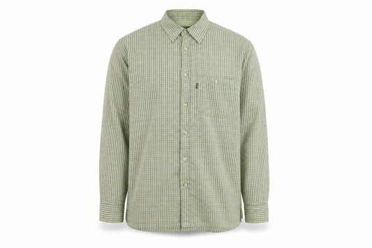 Champion Men's Green Check Flannel Button-Up Shirt M Regular Fit