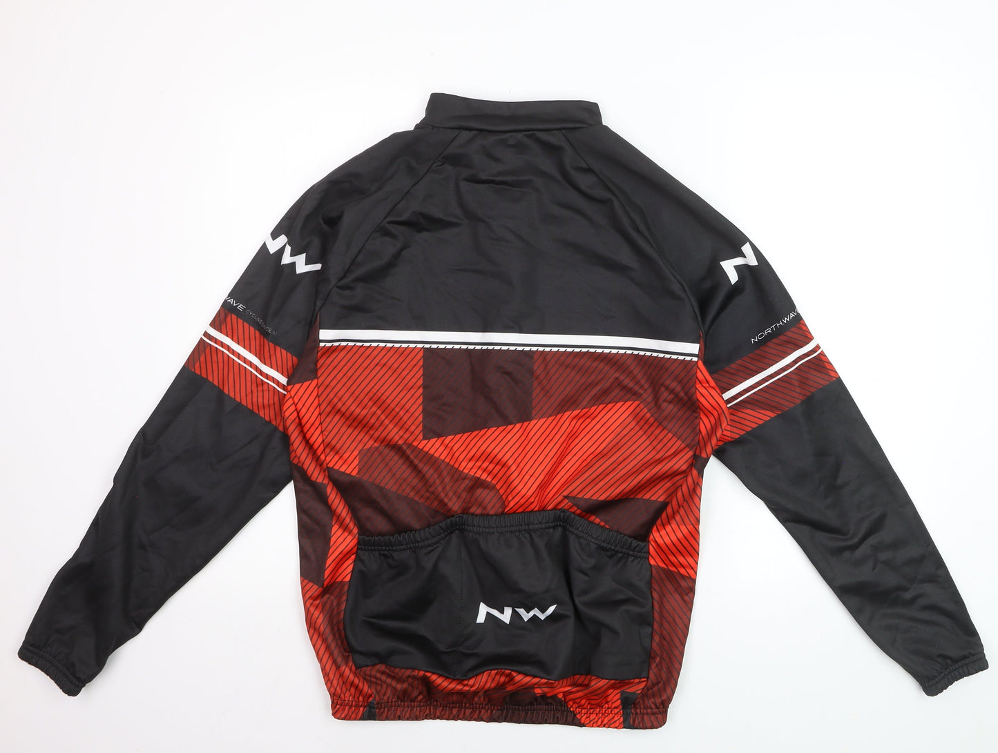 Northwave Men's Red Black XL Cycling Jacket Full Zip Lightweight