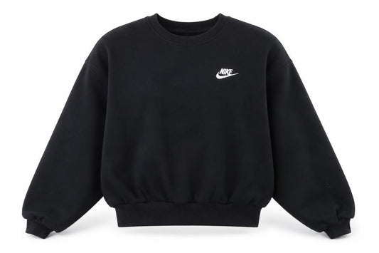 Nike Women's Black Cotton Blend Pullover Sweatshirt Size M
