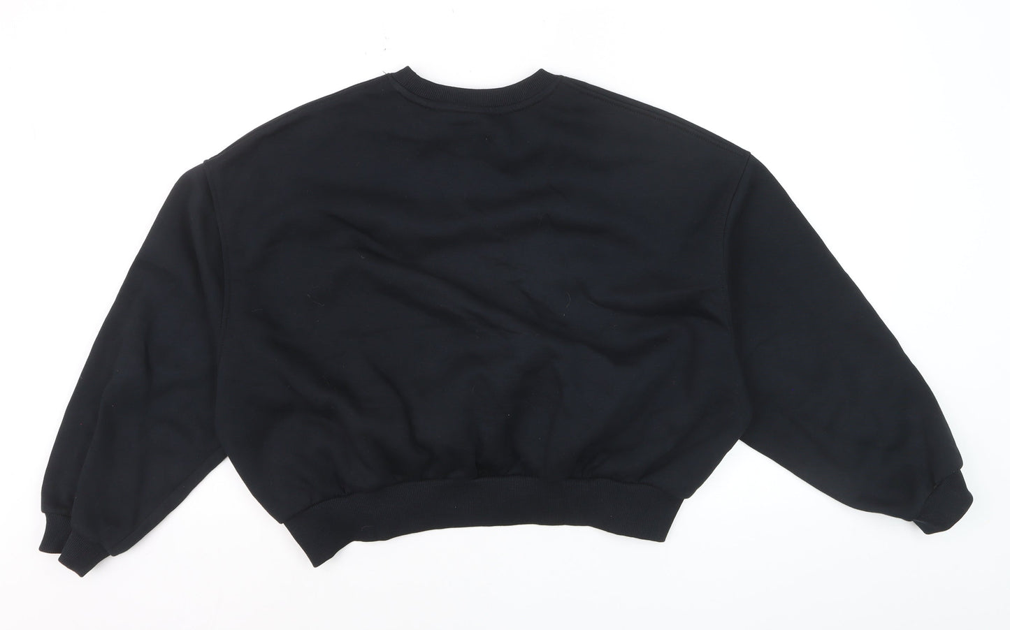 Nike Women's Black Cotton Blend Pullover Sweatshirt Size M