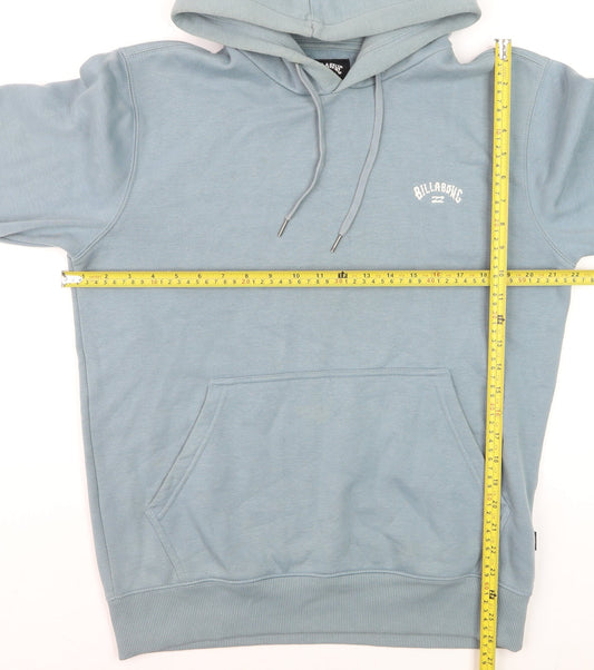 Billabong Men's Blue Pullover Hoodie Size M Fleece Logo Sweatshirt