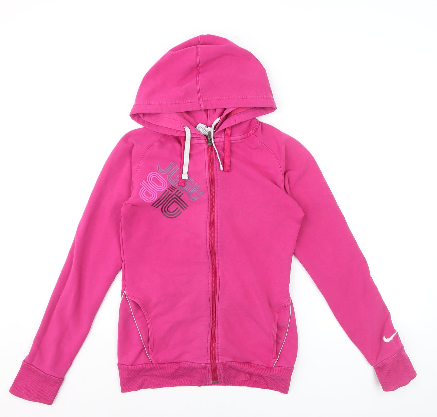 Nike Women's Pink Dri-FIT Full Zip Hoodie Size S