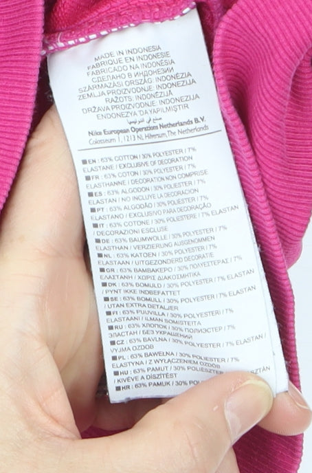 Nike Women's Pink Dri-FIT Full Zip Hoodie Size S