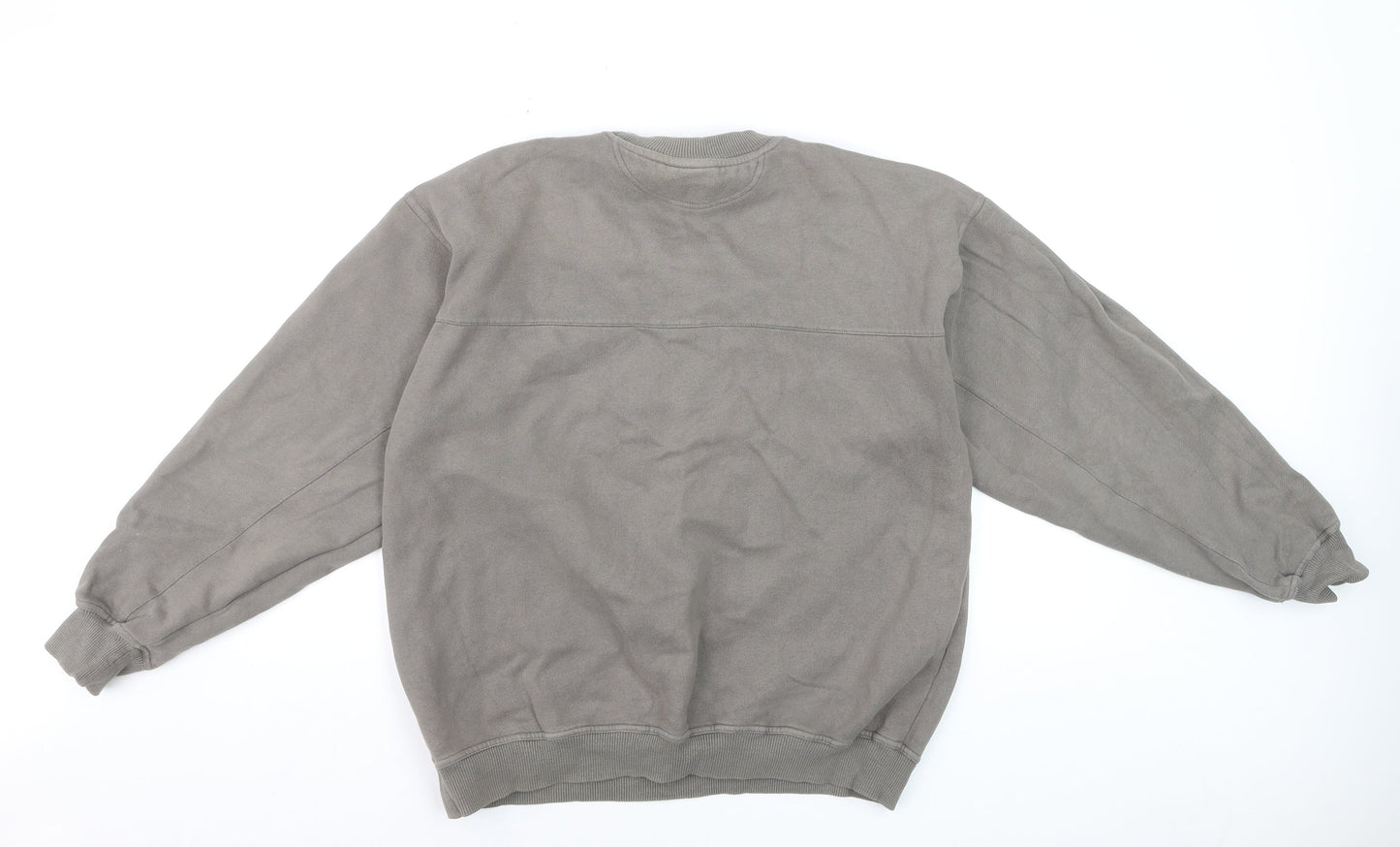 Adidas Men's Grey Medium Pullover Crew Neck Sports Sweatshirt