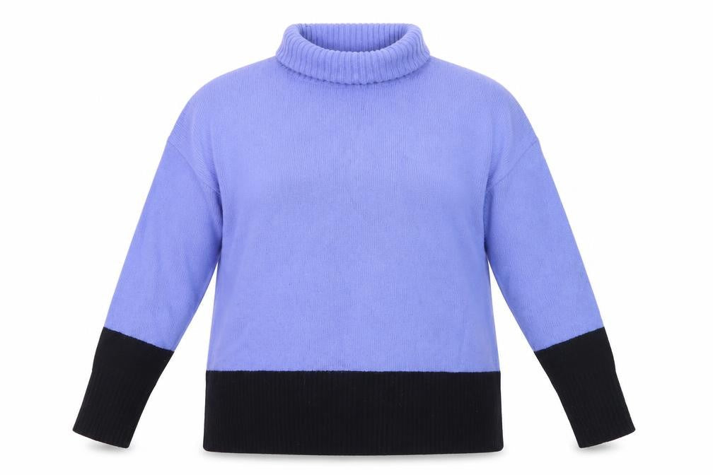 Hobbs Women’s Blue Roll Neck Wool Jumper Size M