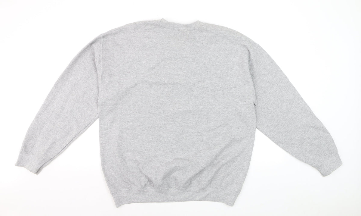 Looney Tunes Men's Grey Tweety Graphic Sweatshirt Pullover L
