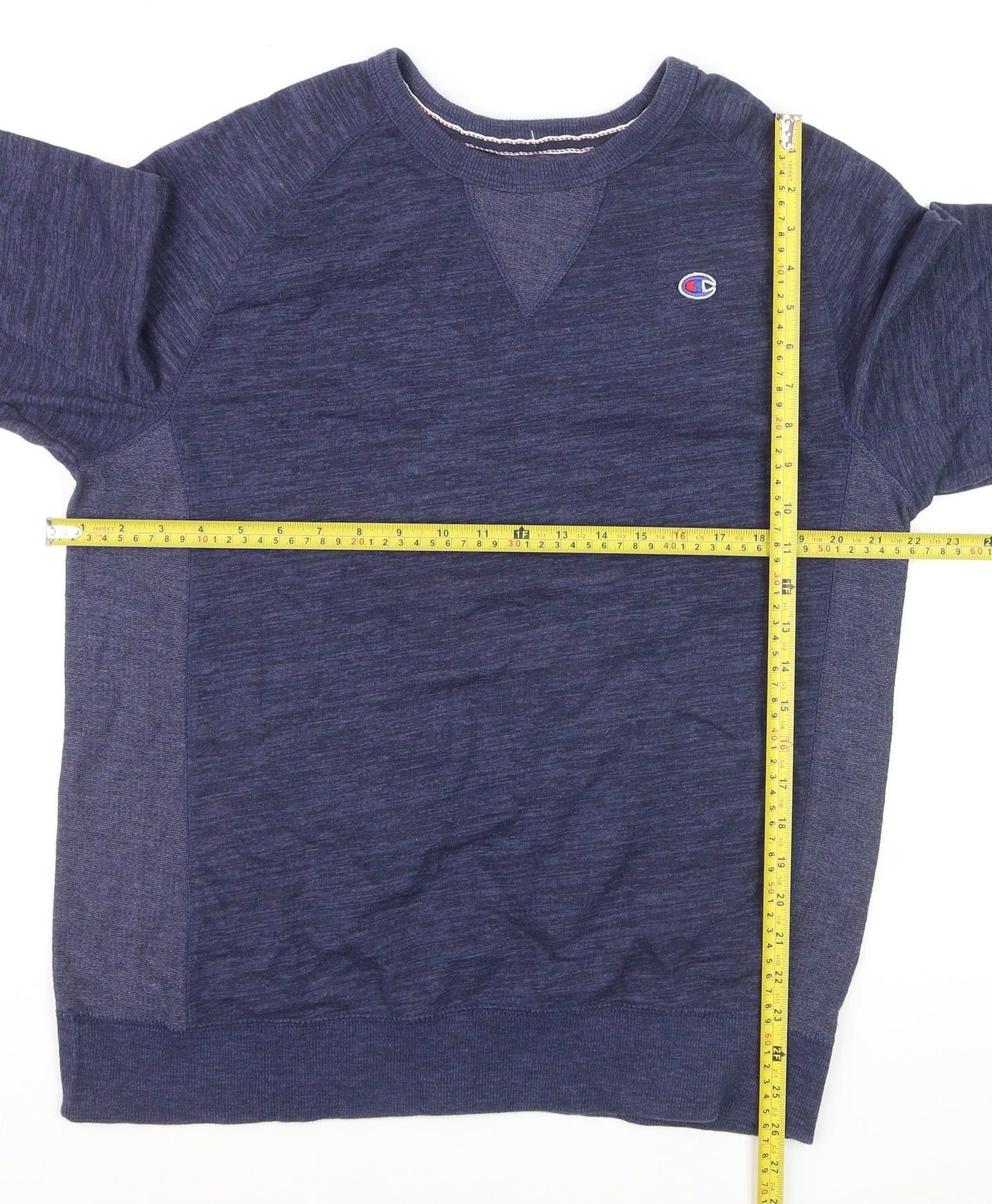 Champion Men's Blue Crew Neck Pullover Sweatshirt Size L