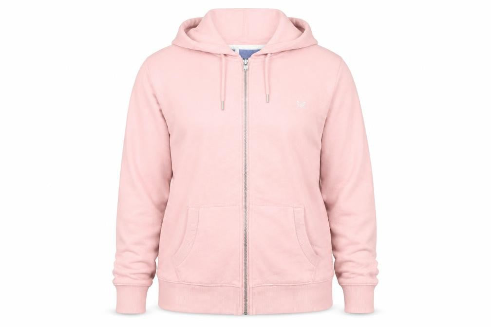 Crew Clothing Pink Full Zip Women's Hoodie Size 12