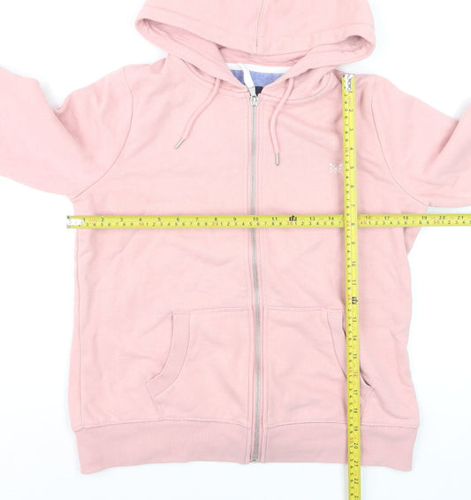 Crew Clothing Company Pink Full Zip Women's Hoodie Size 12