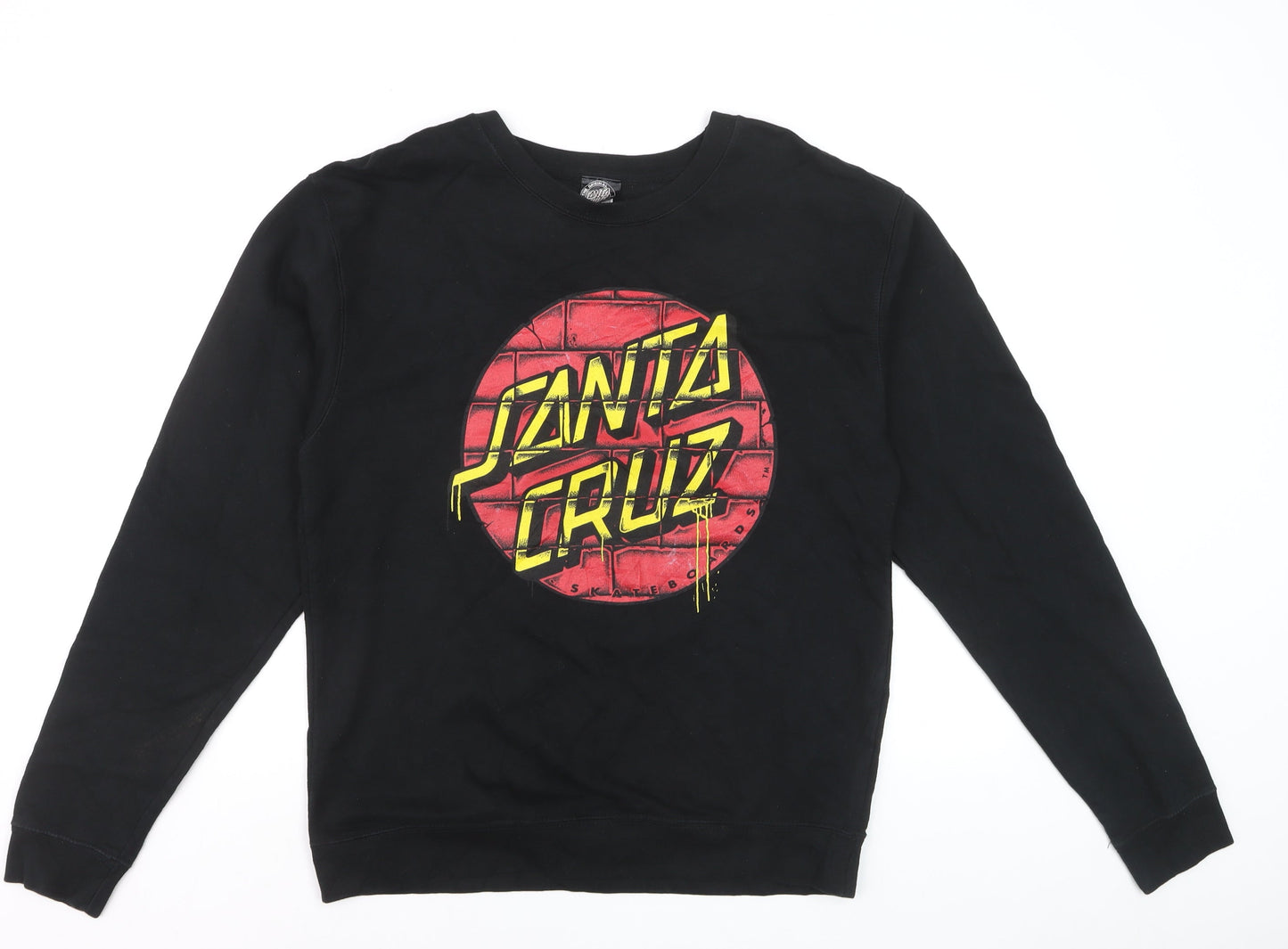 Santa Cruz Men's Black Graphic Print Pullover Sweatshirt Size M