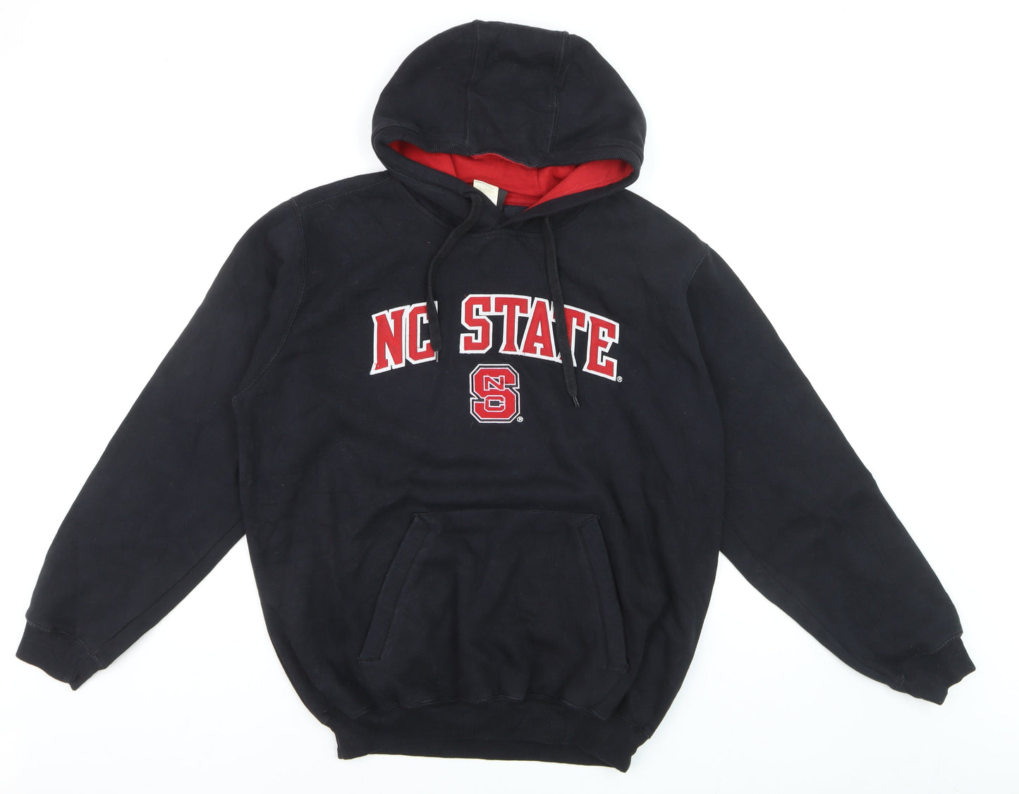 Genuine Stuff Men's Black NC State Pullover Hoodie Size L