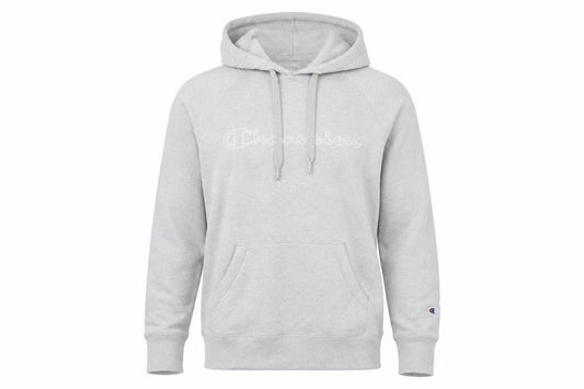 Champion Mens Grey Small Pullover Hoodie Logo Athletic Sweatshirt
