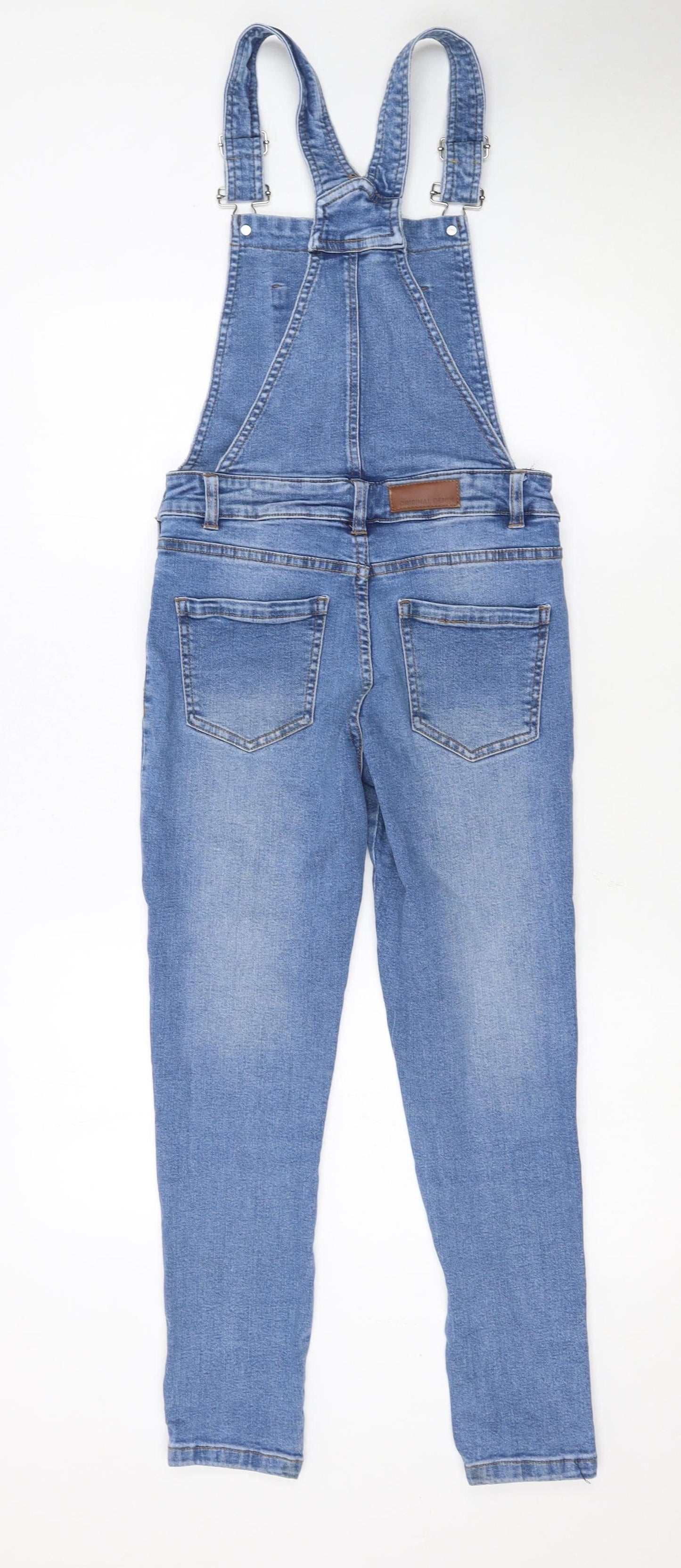 River Island Girls Blue Denim Dungarees 12 Years Adjustable Straps
