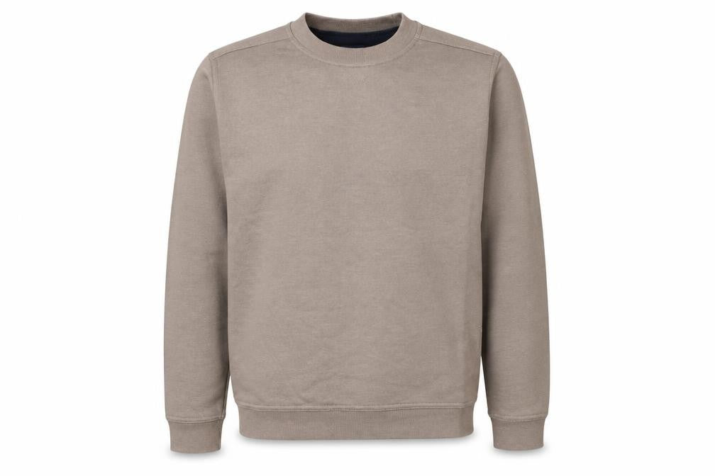 One Valley Men's Beige Crew Neck Sweatshirt Medium Pullover