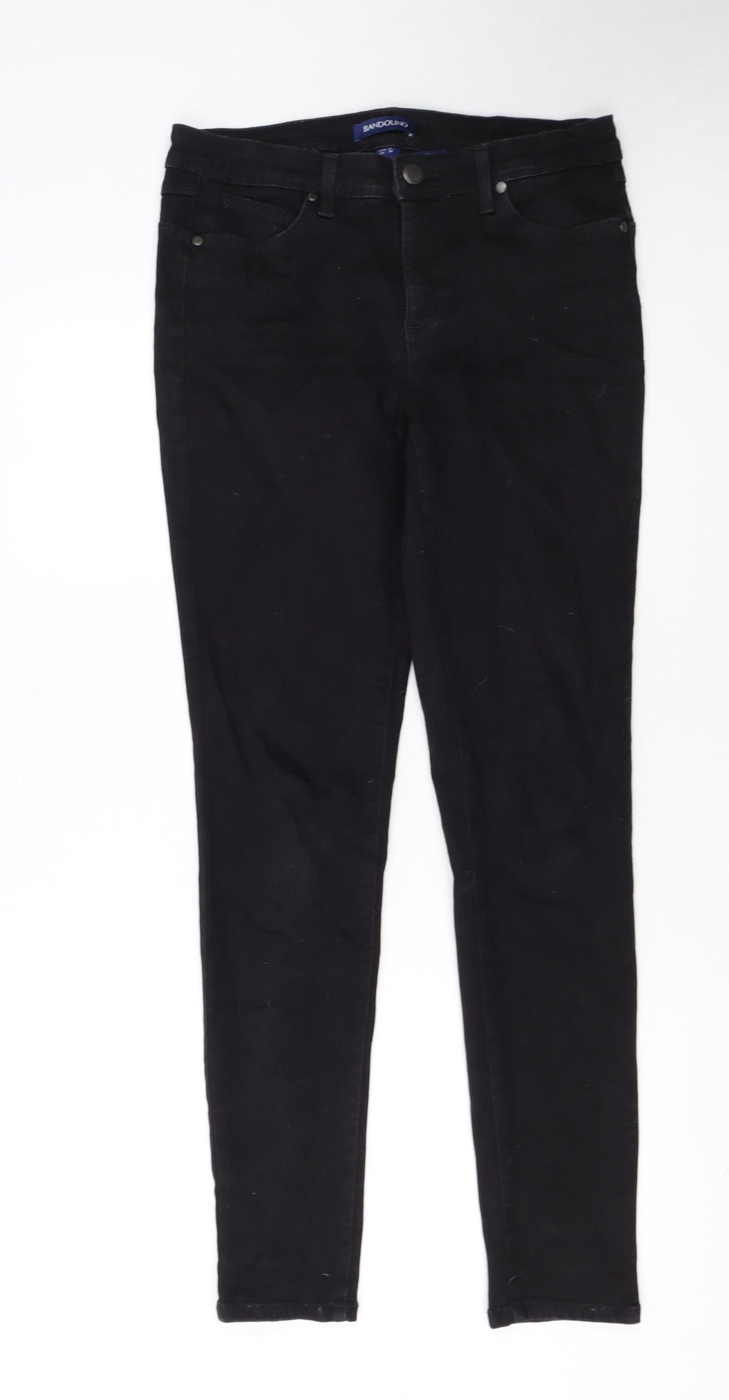 Bandolino Womens Black Skinny Jeans UK 10 Slim Fit Stretch Denim