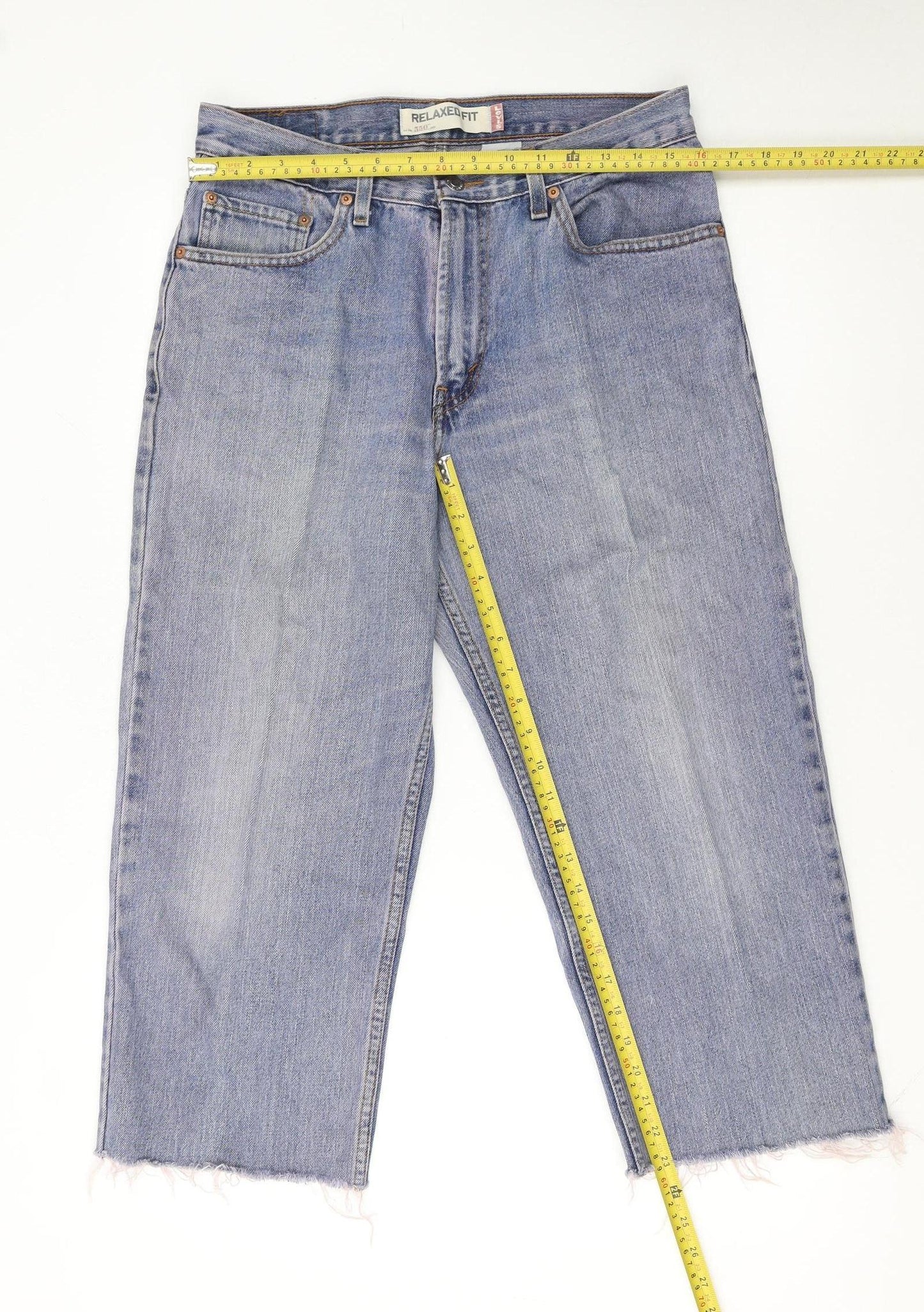 Levi's 550 Women's Blue Relaxed Fit Straight Leg Jeans Size 14