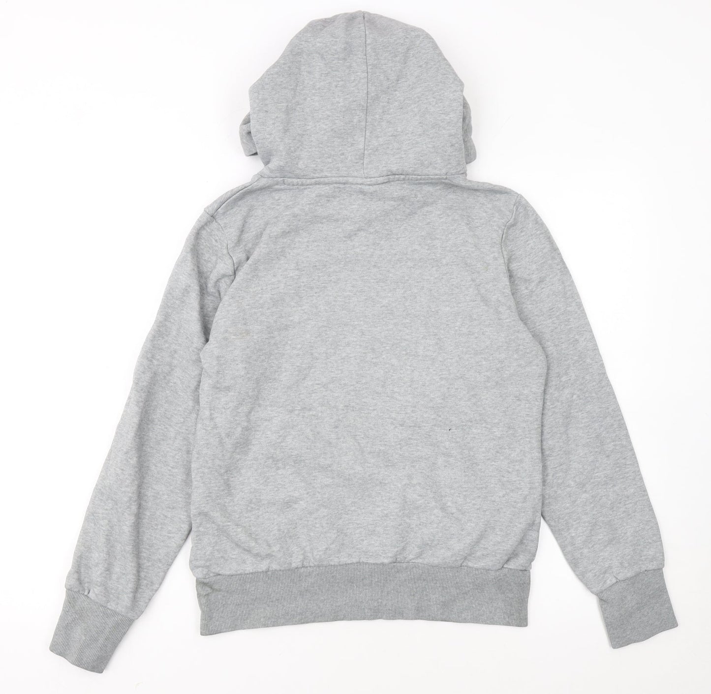 Puma Womens Grey Hoodie UK 12 Pullover Logo Sweatshirt