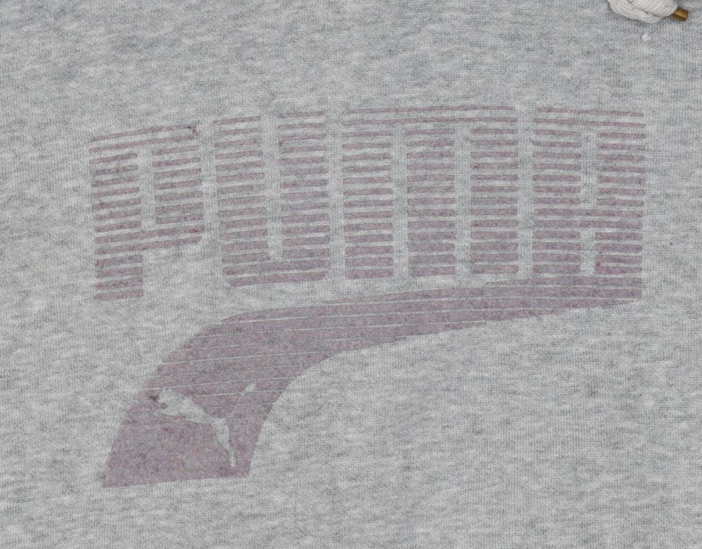 Puma Womens Grey Hoodie UK 12 Pullover Logo Sweatshirt