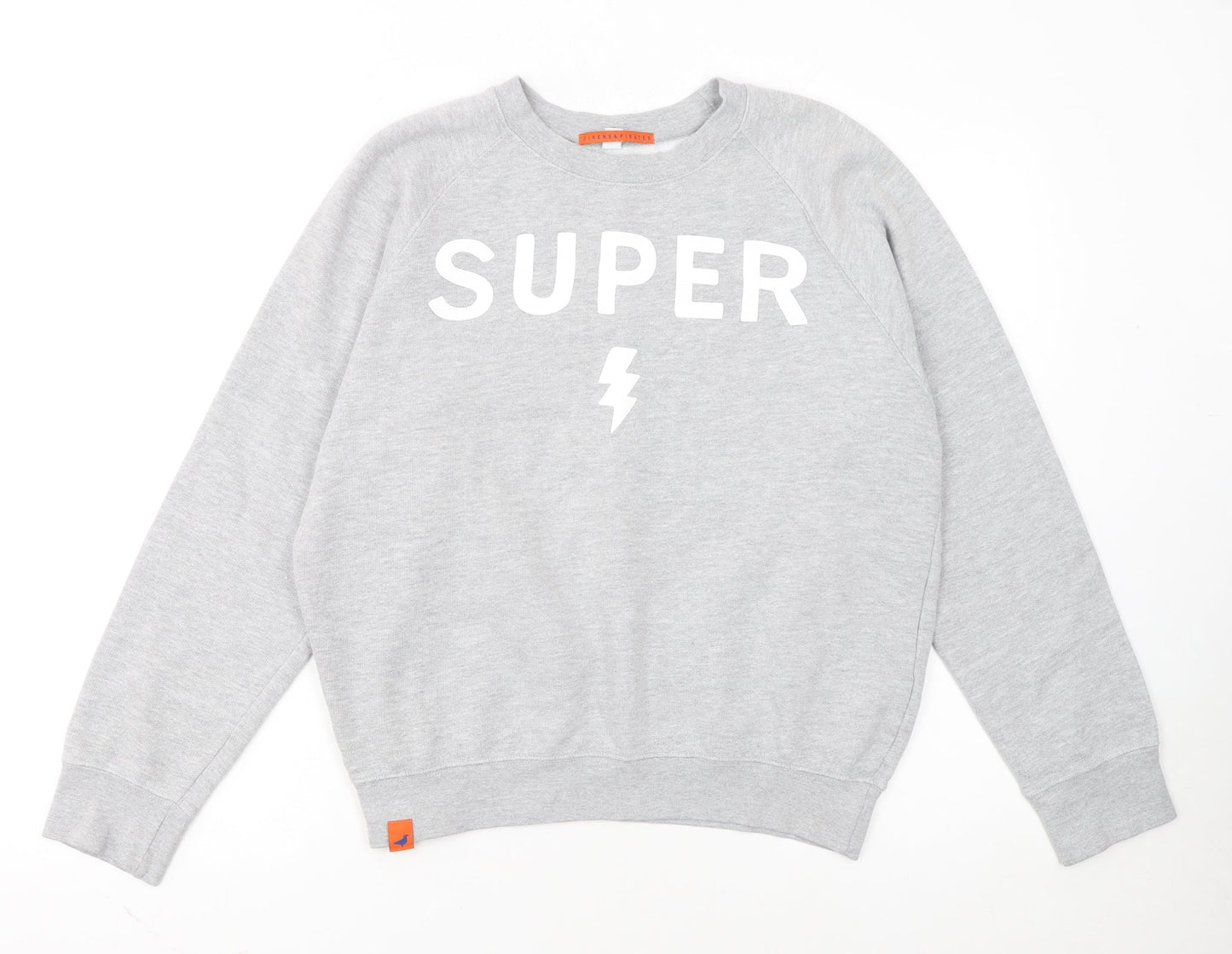 Sirens & Pirates Womens Grey Small Crew Neck Pullover Sweatshirt