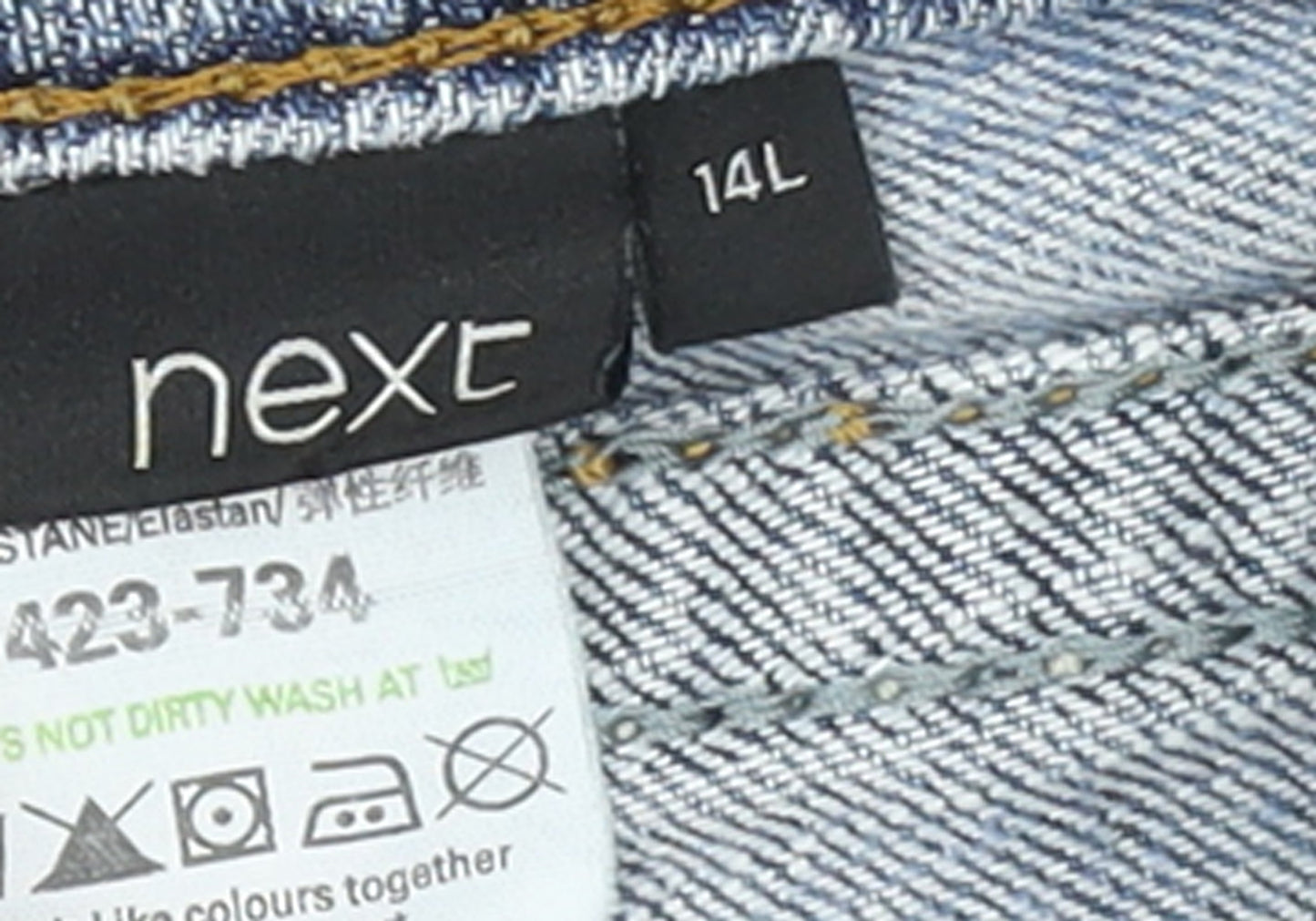 Next Women’s Blue Bootcut Jeans Size 14L Stretch Denim