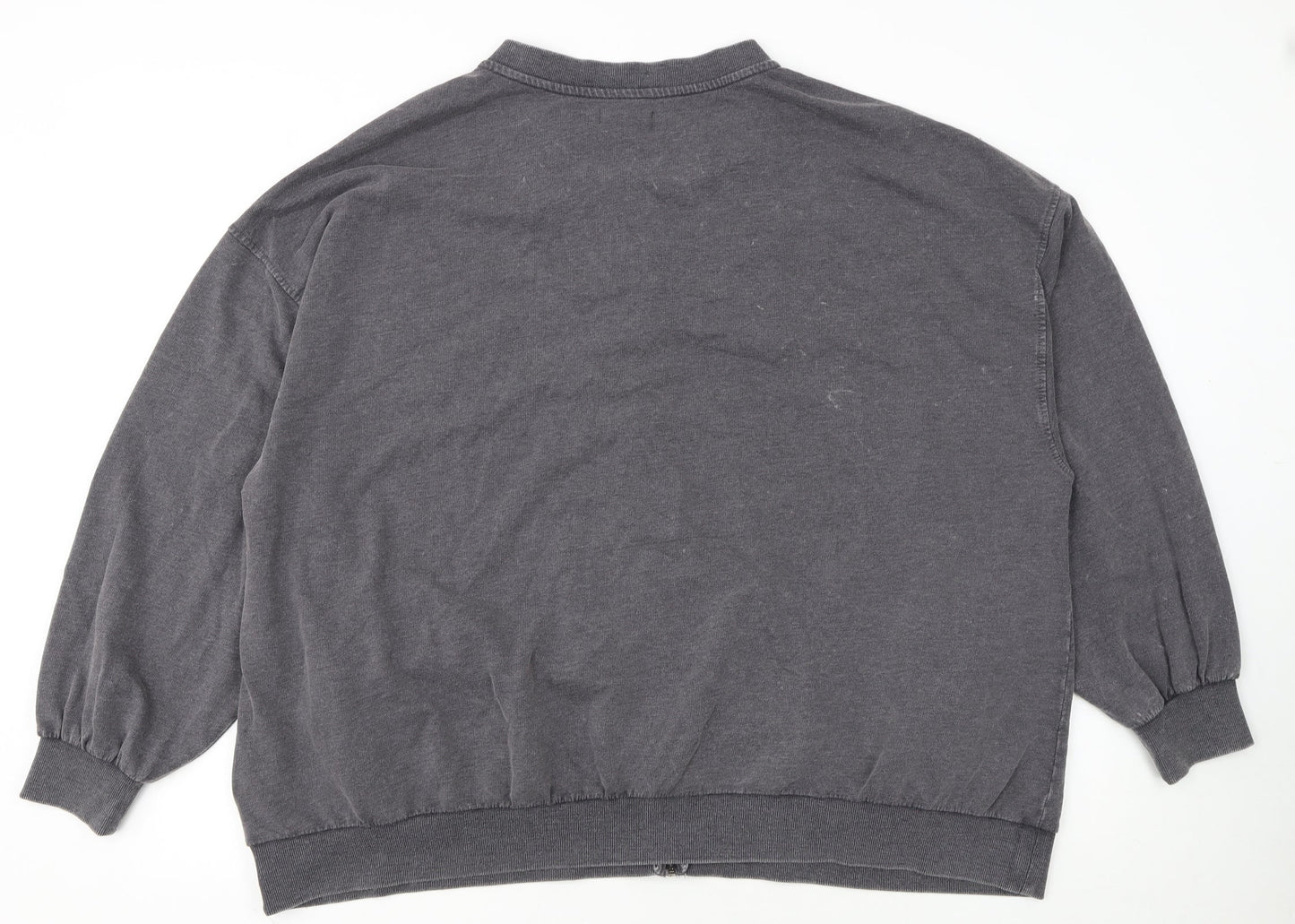 JD Williams Women Grey Size 16 Cotton Blend Full Zip Basic Jacket