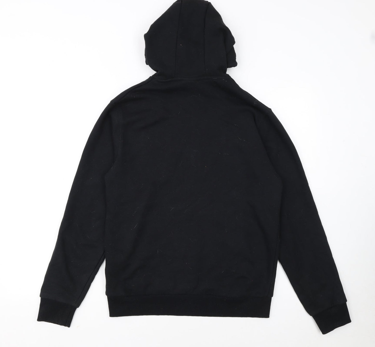 Ellesse Womens Black Hoodie UK 10 Cotton Blend Pullover