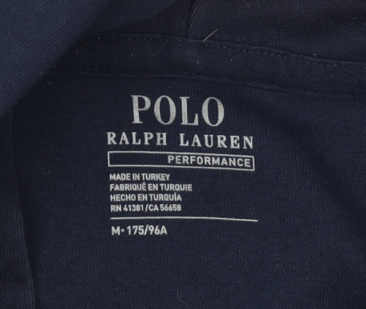 Ralph Lauren Men's Blue Full Zip Hoodie Size M Classic Logo