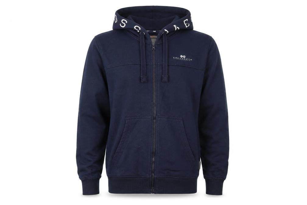 Crosshatch Men’s Blue Full Zip Hoodie Large Hooded Sweat Top