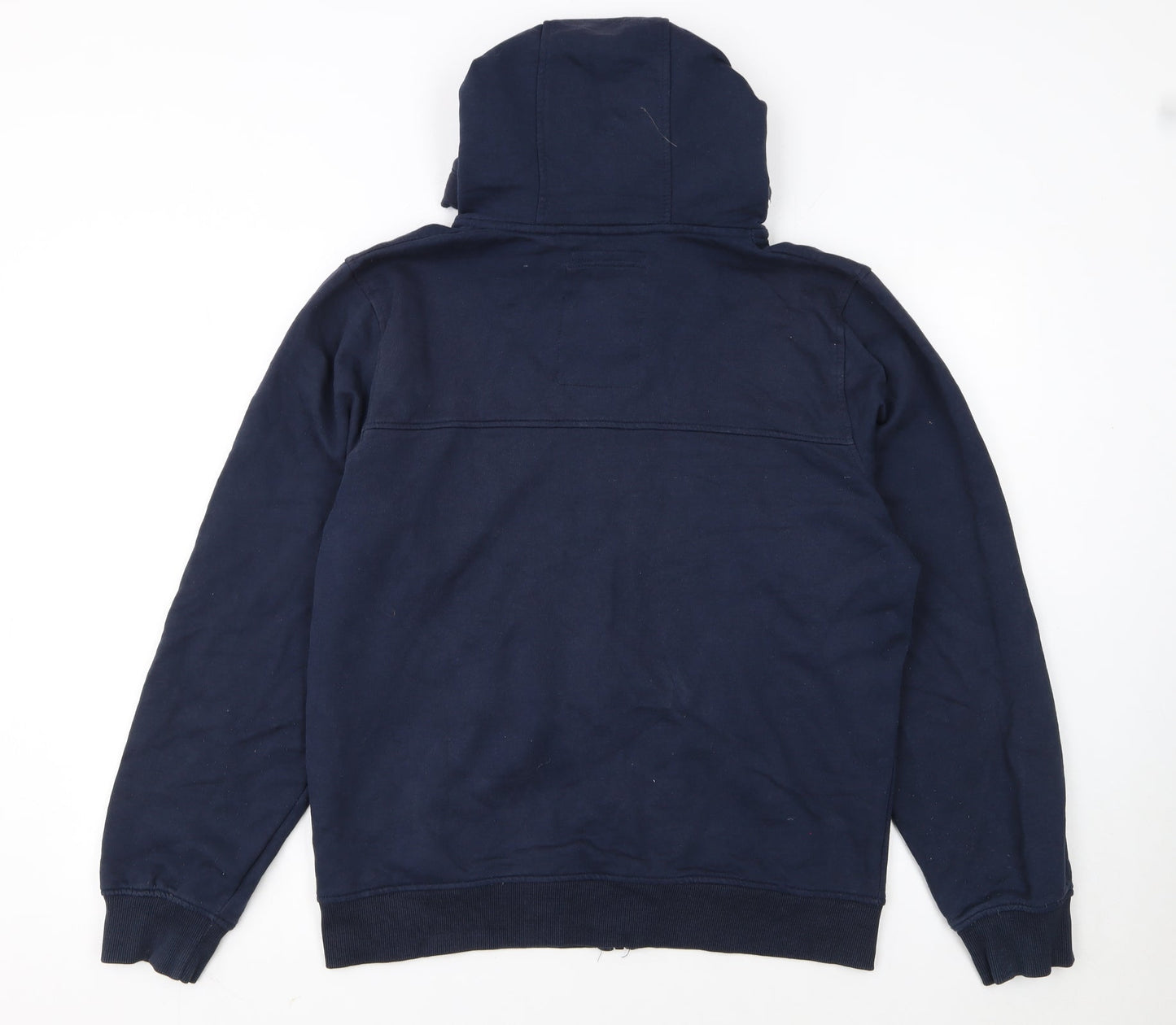 Crosshatch Men’s Blue Full Zip Hoodie Large Hooded Sweat Top